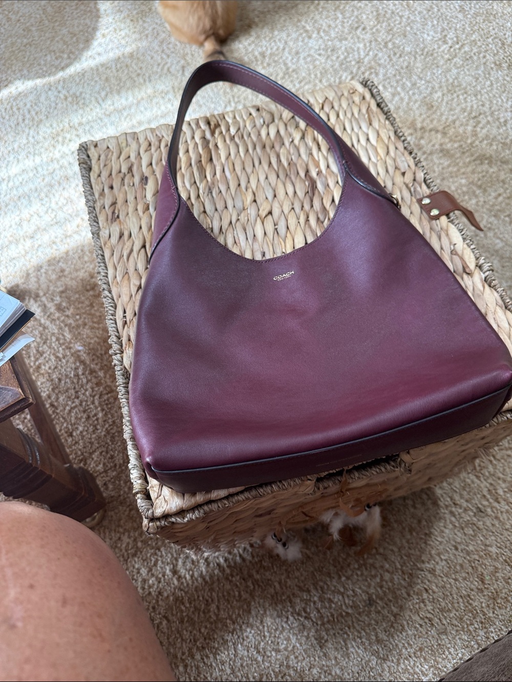 Coach Brooklyn 28 Handbag Burgundy